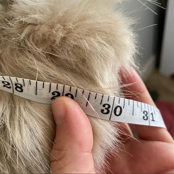 Twik faux fur coat beige size M EUC - Picture 11 of 11